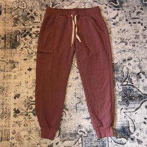 SMALL/PETITE mauve fig joggers